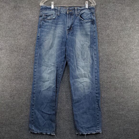 American Eagle Men's Jeans Blue 30x30 Relaxed Straight Fit Denim 5 Pockets - Picture 2 of 13